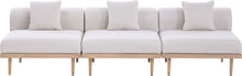 Load image into Gallery viewer, Laguna - 3 Piece Resilient Water Resistant Fabric 106.5" Outdoor Patio Armless Modular Sofa