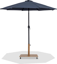 Load image into Gallery viewer, Fiji - Aluminum Patio Umbrella With Square Teak And Black Base