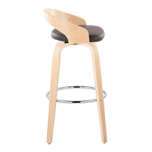Load image into Gallery viewer, Grotto - Contemporary Fixed-Height Barstool With Swivel With Round Footrest (Set of 2)