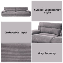 Load image into Gallery viewer, Cadenza - Corduroy Loveseat - Gray