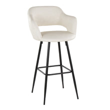 Load image into Gallery viewer, Margarite - Contemporary Fixed Height BarStool With Square Footrest (Set of 2)
