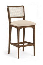Load image into Gallery viewer, Atrium - Upholstered Bar Stool (Set of 2) - Brushed Brown Frame
