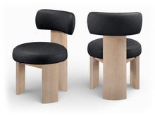 Load image into Gallery viewer, Atelier - Vegan Leather Upholstered Dining Chair (Set of 2) - Painted Natural Frame