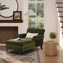 Load image into Gallery viewer, Alana Lawson - Chaise Lounge Chair - Olive Green