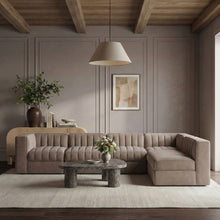 Load image into Gallery viewer, Rummi - Velvet Performance Fabric Upholstered 6 Piece Modular Sectional