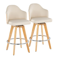 Load image into Gallery viewer, Ahoy - Contemporary Fixed Height Counter Stool & Round Footrest (Set of 2)