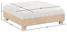 Load image into Gallery viewer, Turin - Chenille Fabric Upholstered Modular Ottoman - Natural Base