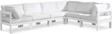 Load image into Gallery viewer, Nizuc - Outdoor Patio 6 Piece Modular Sectional With White Frame