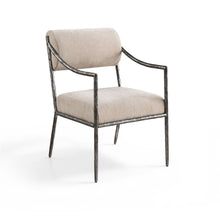 Load image into Gallery viewer, Bastille - Upholstered Dining Arm Chair (Set of 2) - Silver Frame