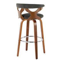 Load image into Gallery viewer, Gardenia - Mid Century Modern Fixed Height Barstool With Swivel With Round Footrest (Set of 2)