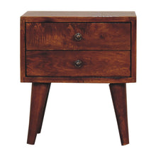 Load image into Gallery viewer, Mini Modern Bedside Table - Chestnut