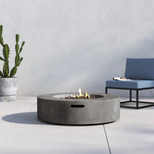 Load image into Gallery viewer, Fiber Reinforced Outdoor Fire Pit Table - Black / Gray