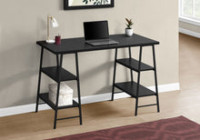 Load image into Gallery viewer, Computer Desk For Home Office, Storage Shelves, Industrial Design