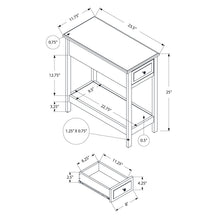 Load image into Gallery viewer, Accent End Table, 2 Tier, Storage Drawer, Transitional - Walnut