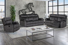 Load image into Gallery viewer, U7303 - 3 Piece Living Room Set (Recliner Sofa / Console Power Recliner Loveseat / Glider Recliner) - Granite