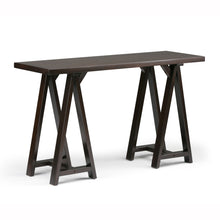 Load image into Gallery viewer, Sawhorse - Handcrafted Console Sofa Table