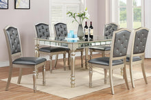 Load image into Gallery viewer, D110 - Dining Table With Extension - Pearl Silver