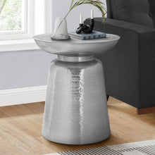 Load image into Gallery viewer, Drum Accent Side Table, Hammered Texture