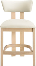 Load image into Gallery viewer, Lavrin - Vegan Leather Counter Stool (Set of 2) - Natural Base