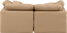 Load image into Gallery viewer, Indulge - Faux Leather 2 Piece Modular Sofa - Tan