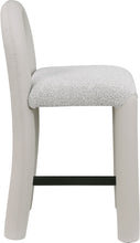 Load image into Gallery viewer, Amari - Vegan Leather and Boucle Fabric Stool