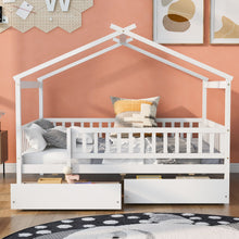 Load image into Gallery viewer, House Bed With 2 Drawers