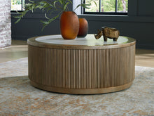 Load image into Gallery viewer, Camdill - Round Cocktail Table - Light Brown / White