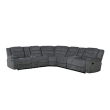 Load image into Gallery viewer, Redondo - 3 Piece Manual Sectional (2 Loveseats & Wedge) - Dark Gray