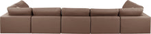 Load image into Gallery viewer, Comfy - 7 Piece Faux Leather Modular Armless Sectional