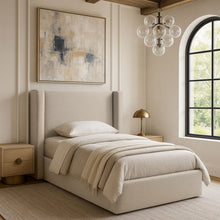 Load image into Gallery viewer, Kendall - Linen Textured Fabric Upholstered Bed