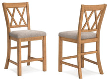 Load image into Gallery viewer, Havonplane - Upholstered Barstool (Set of 2) - Brown