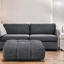 Load image into Gallery viewer, Chosen - Chenille Ottoman - Gray