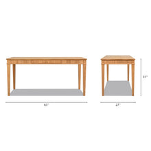 Load image into Gallery viewer, Dumont - Modern Farmhouse 1 Drawer Fluted Home Office Writing Desk - Natural Blonde