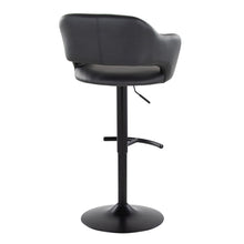 Load image into Gallery viewer, Margarite - Contemporary Adjustable Barstool With Swivel With Rounded T Footrest (Set of 2)