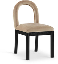 Load image into Gallery viewer, Conrad - Velvet Dining Chair With Black Legs