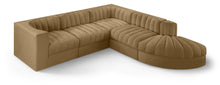 Load image into Gallery viewer, Rummi - Velvet Performance Fabric Upholstered 5 Piece Modular Sectional