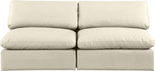 Load image into Gallery viewer, Comfy - Faux Leather Modular Armless Sofa 2 Seats