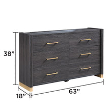 Load image into Gallery viewer, Clifton - 6 Drawer Dresser (Mirror Not Included) - Espresso