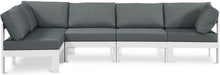Load image into Gallery viewer, Nizuc - Outdoor Patio 4 Piece Modular Sectional With White Frame