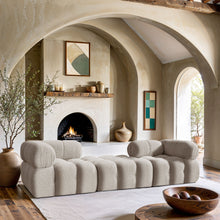 Load image into Gallery viewer, Ames - 3 Piece Boucle Modular Sofa With 1 Backless Seat