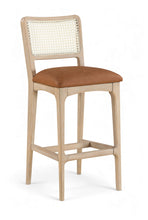 Load image into Gallery viewer, Atrium - Upholstered Bar Stool (Set of 2) - Brushed Natural Frame