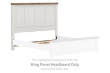 Load image into Gallery viewer, Savonport - King Panel Headboard - White / Brown