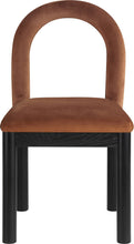 Load image into Gallery viewer, Conrad - Velvet Dining Chair With Black Legs