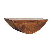 Load image into Gallery viewer, Crescent - Floating Wall Shelf - Brown