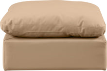 Load image into Gallery viewer, Indulge - Faux Leather Ottoman - Tan