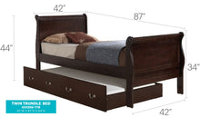 Load image into Gallery viewer, Elegant Trundle Bed With Timeless Charm