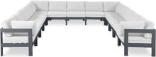 Load image into Gallery viewer, Nizuc - Outdoor Patio 13 Piece Modular Sectional With Gray Frame