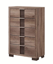 Load image into Gallery viewer, Crown Mark Furniture Rangley 5 Drawer Chest in Brown image