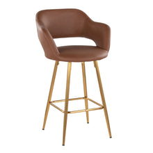 Load image into Gallery viewer, Margarite - Contemporary Fixed Height Counter Stool With Footrest (Set of 2) With Square