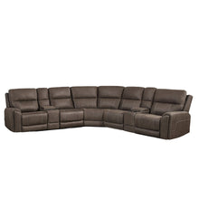 Load image into Gallery viewer, Gaia - 7 Piece P2 Power Sectional - Brown